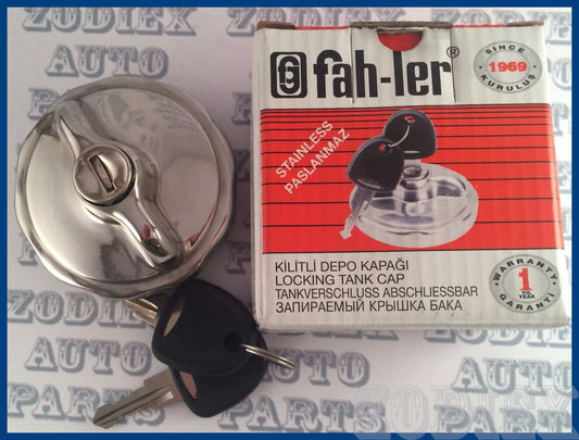 Classic Mini Stainless Steel Locking Fuel Petrol Cap with 2 Keys