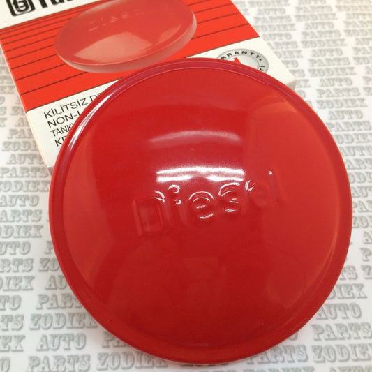 RED Vented Non Locking Fuel Tank Cap - DIESEL - Massey Ferguson