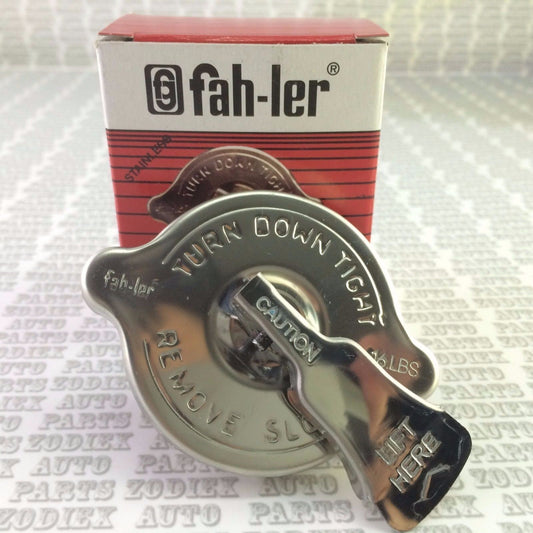 SAFETY Polished Stainless Steel Radiator Rad Cap 16 psi like Chrome