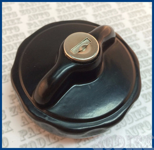 Black Painted Vented Locking Fuel Tank Cap Mercedes Benz Alfa Romeo Ford Opel