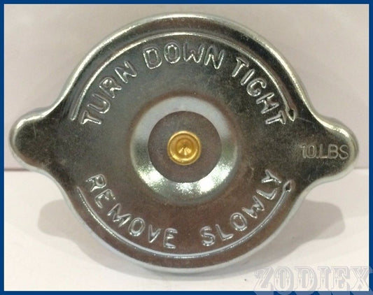 CHROME PLATED 10LBS RADIATOR CAP SHORT REACH Ford - New Holland